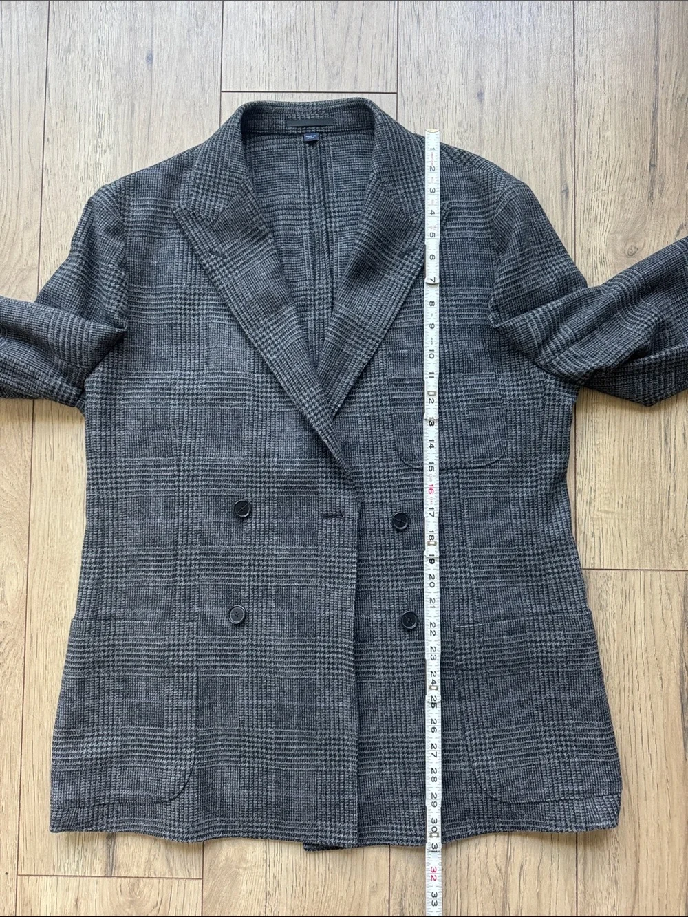 J. Crew Crosby Double Breasted Wool Blazer Gray Italian Cloth Men’s 40R NWT